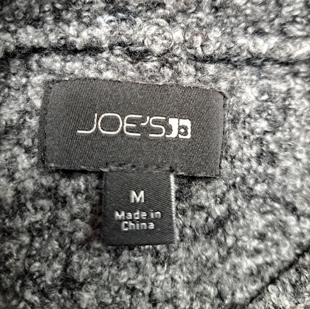 COPY - Joe's Salt & Pepper Wool Blend Crew Neck Sweater.    Size M